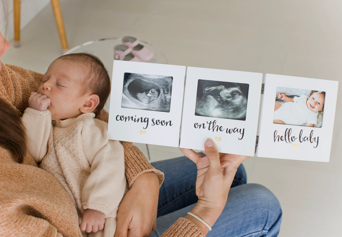 Triple Sonogram Keepsake Gift