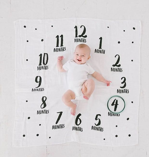 Watch Me Grow Milestone Blanket