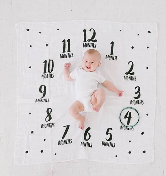 Watch Me Grow Milestone Blanket
