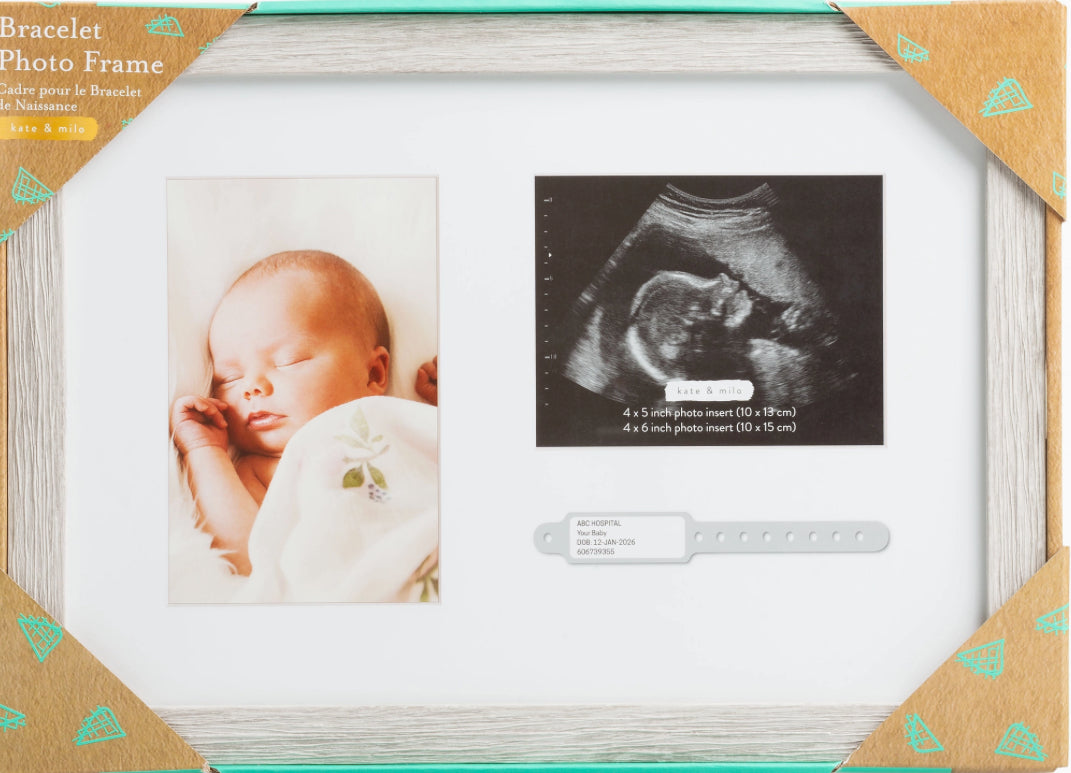 Rustic Bracelet And Sonogram Frame