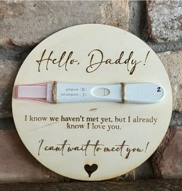 Pregnancy Test Holder / Announcement