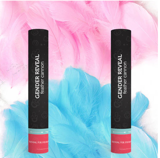 Gender Reveal 12” Feather Cannons (Set of 2)