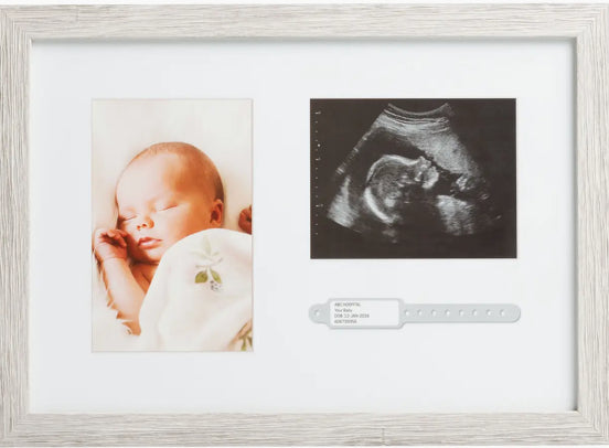 Rustic Bracelet And Sonogram Frame