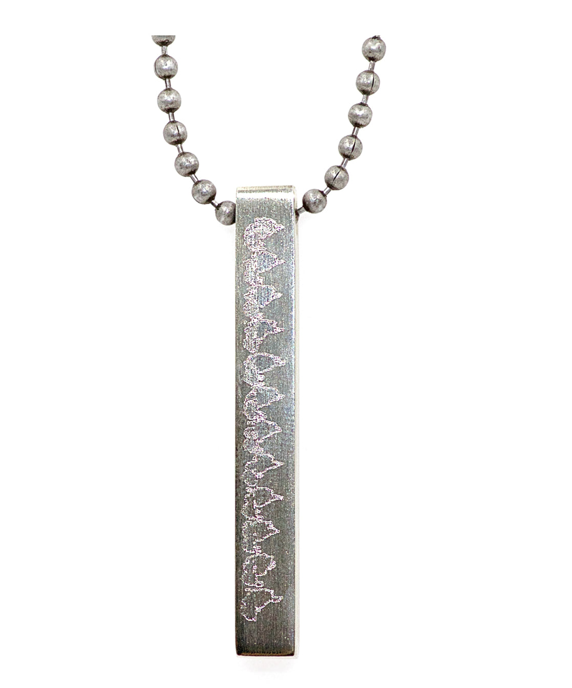 4 Sided Heartbeat Pendant