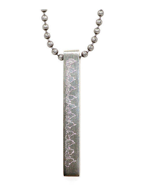 4 Sided Heartbeat Pendant
